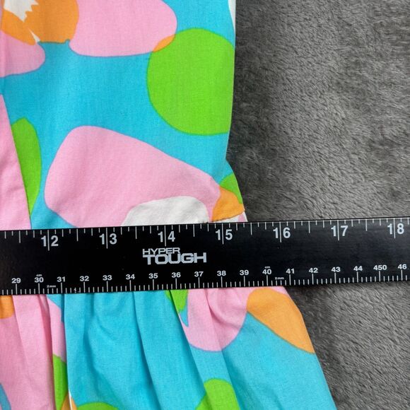 Lilly Pulitzer Richelle Strapless Dress Cotton Shorely Blue Mojo Size 8 L184 - Picture 7 of 11